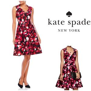 New Kate Spade Falling Florals Fit & Flare Dress